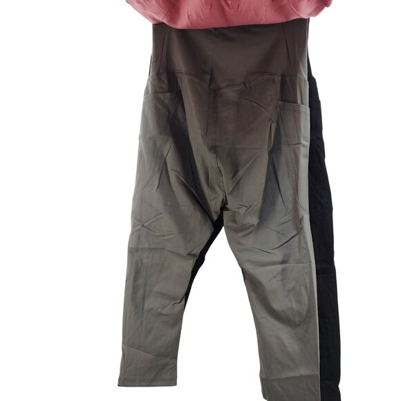 Womens 3-Piece Stretchable maternity pregnancy leggings Trio Black Red Size S - Picture 4 of 8